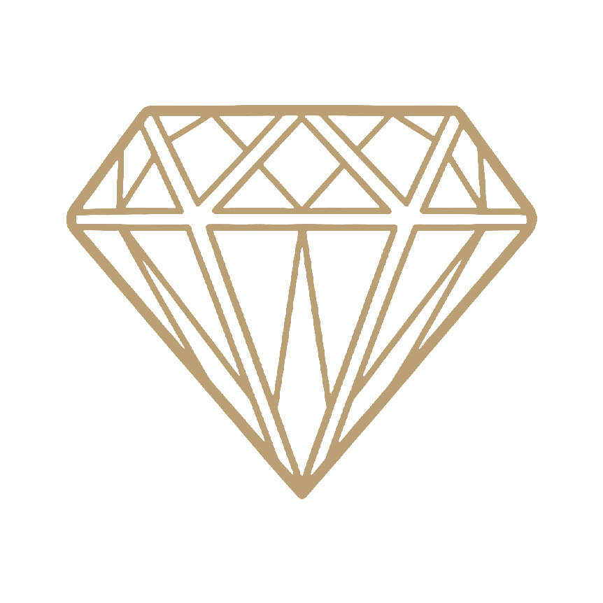 ikon diamond elegan Anena Studio untuk simbol premium, kualitas tinggi, dan branding eksklusif